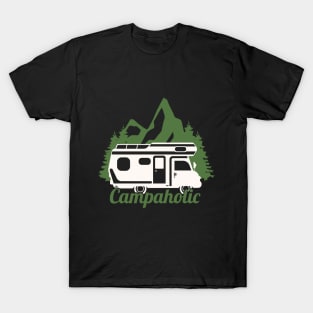 camping in hippie van T-Shirt